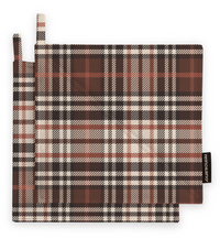 80019-1951-01-10; Finlayson Reino&Aino Patalappu 2kpl Ruskea / 22x22 cm 