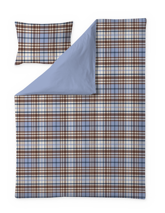 60652-6210-01-06; Finlayson Reino Pussilakanasetti Vaaleansininen / 150x210 + 50x60 cm 