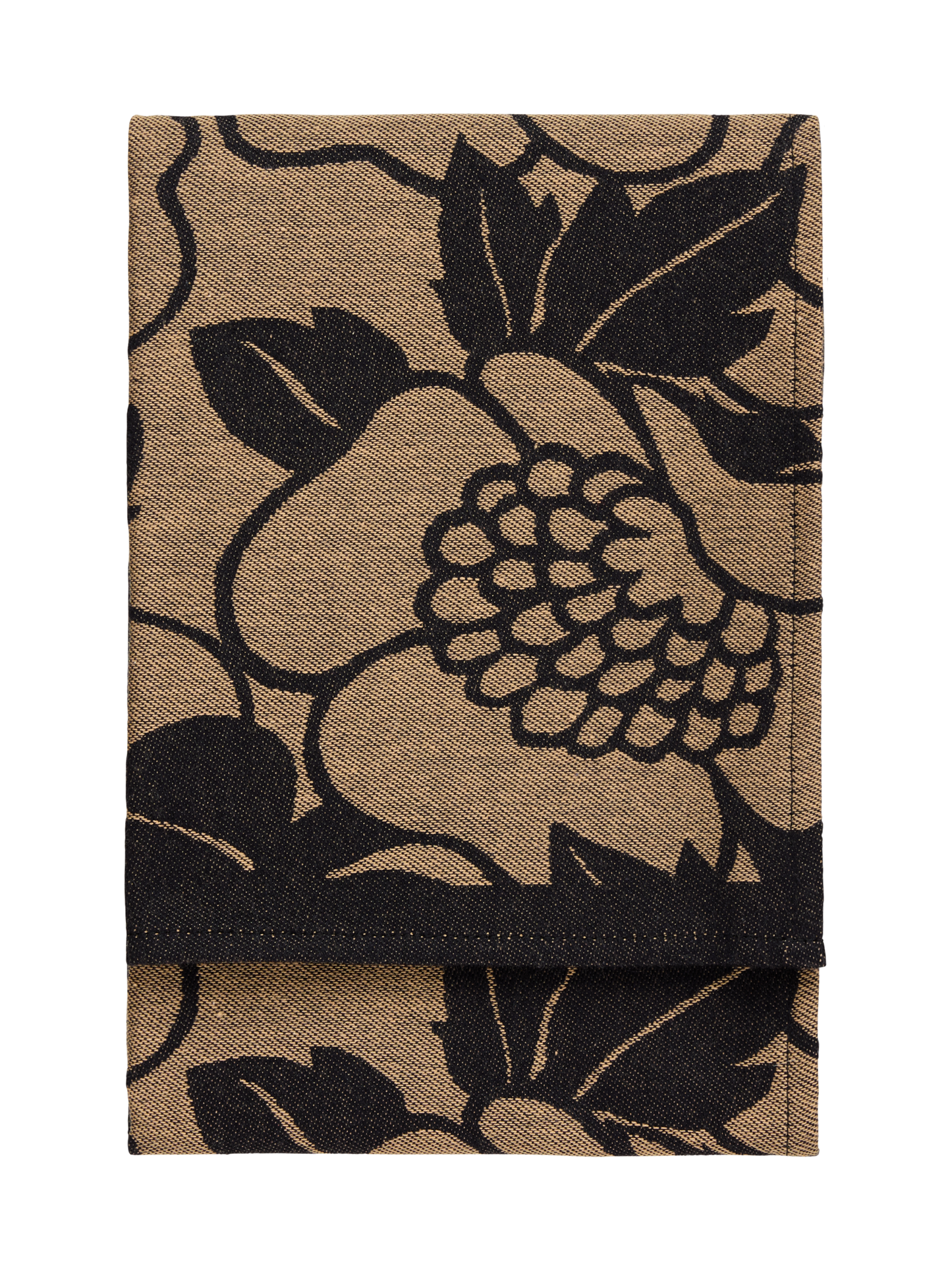 70940-5162-03-10; Finlayson Annukka Keittiöpyyhe Musta / Kinuski / 50x70 cm 