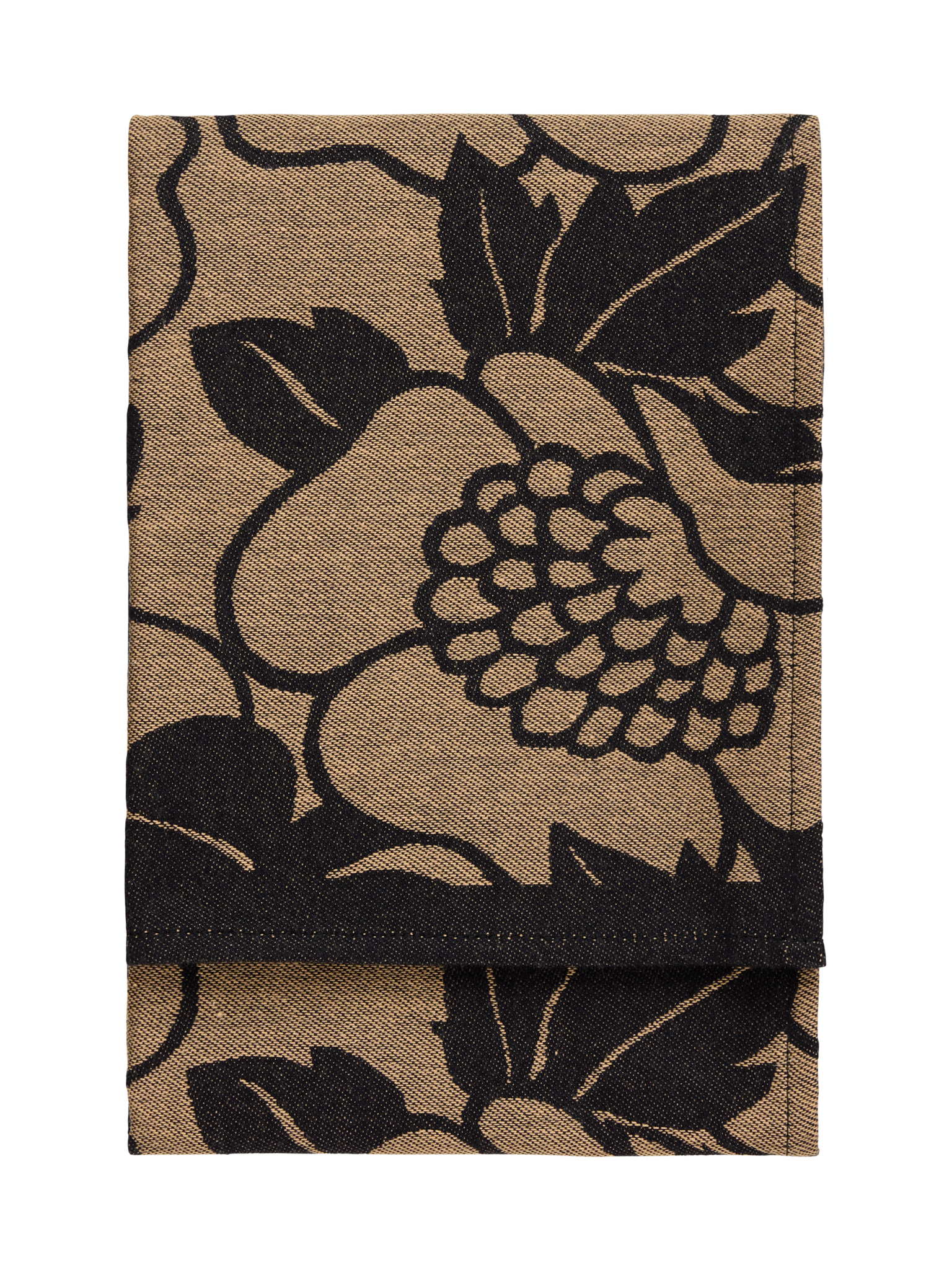 70940-5162-03-10; Finlayson Annukka Keittiöpyyhe Musta / Kinuski / 50x70 cm 