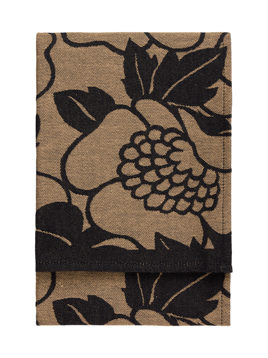 70940-5162-03-10; Finlayson Annukka Keittiöpyyhe Musta / Kinuski / 50x70 cm 