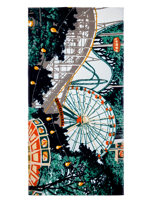 109217-8000; Finlayson Lintsi Bath towel (Digiprint) Monivärinen / 70x140 cm 
