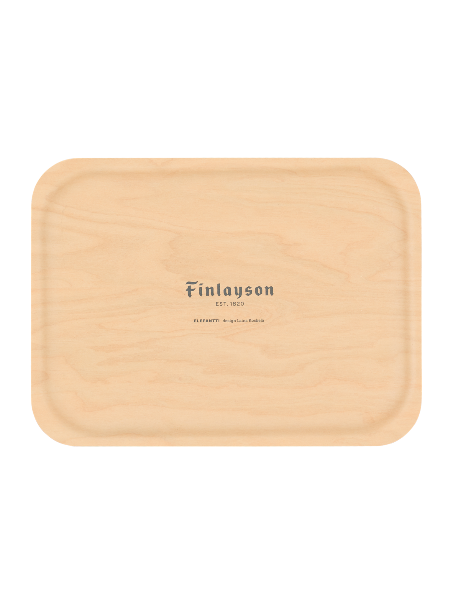 99100-0792_2; Finlayson Elefantti Tarjotin Musta / 27x20 cm 