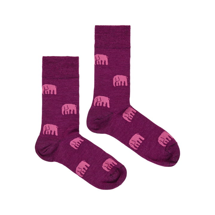 FW87001-435-3538; Finlayson ELEFANTTI merinosukka Malva / 35-38 