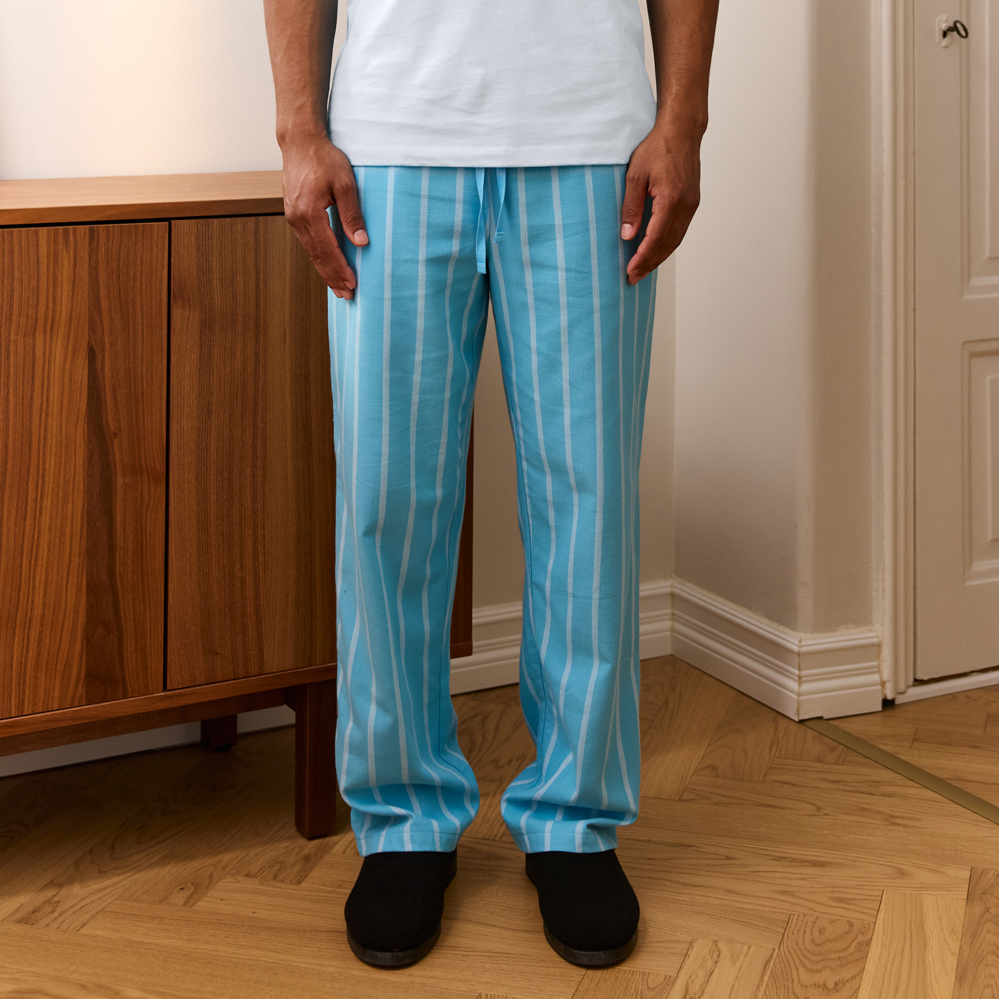 CL-FM17001-631-M; Finlayson Original Long Drink Pyjamahousut Turkoosi / M 
