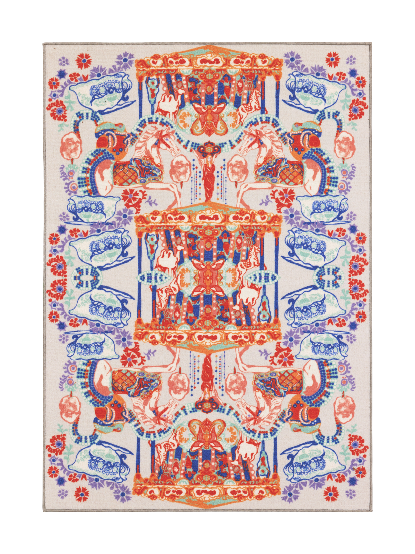 109223-8000; Finlayson Fanfaari Midfloor Rug Monivärinen / 133x190 cm 