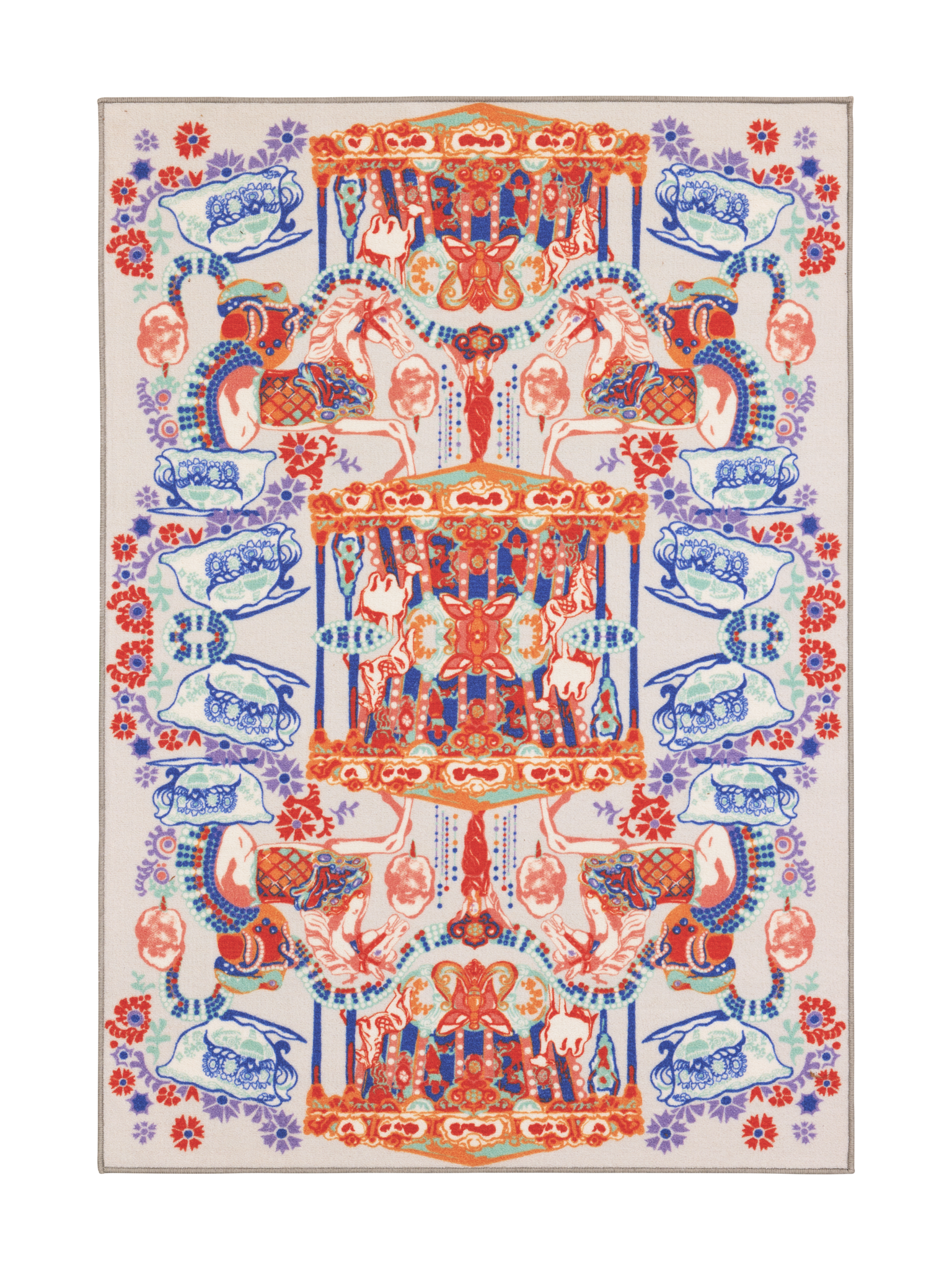 109223-8000; Finlayson Fanfaari Midfloor Rug Monivärinen / 133x190 cm 