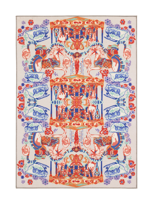 109223-8000; Finlayson Fanfaari Midfloor Rug Monivärinen / 133x190 cm 