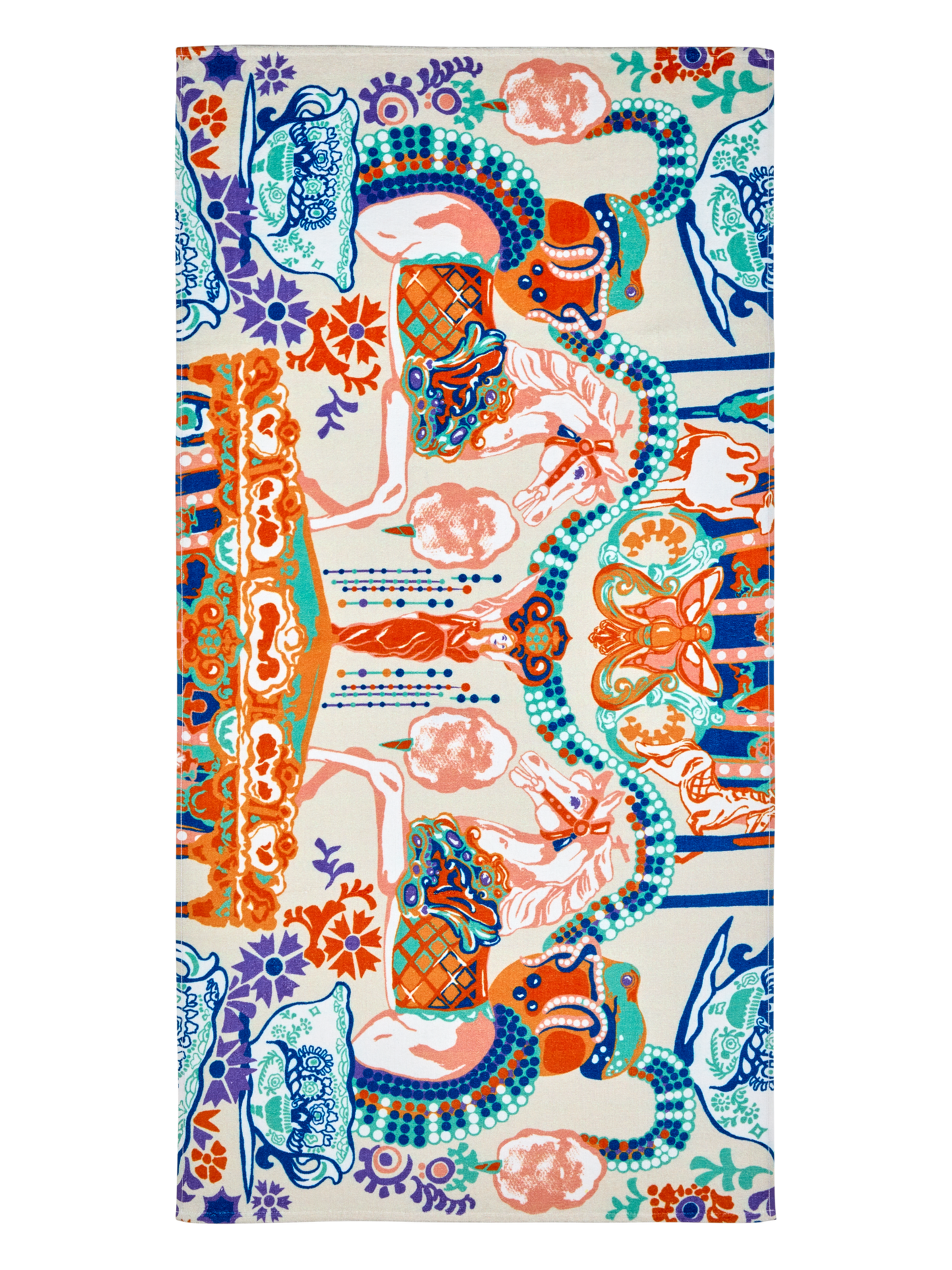 109216-8000; Finlayson Fanfaari Bath towel (Digiprint) Monivärinen / 70x140 cm 