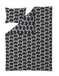60652-4547-05-06; Finlayson FI Elefantti pussilakanasetti Musta / 150x210 + 50x60 cm