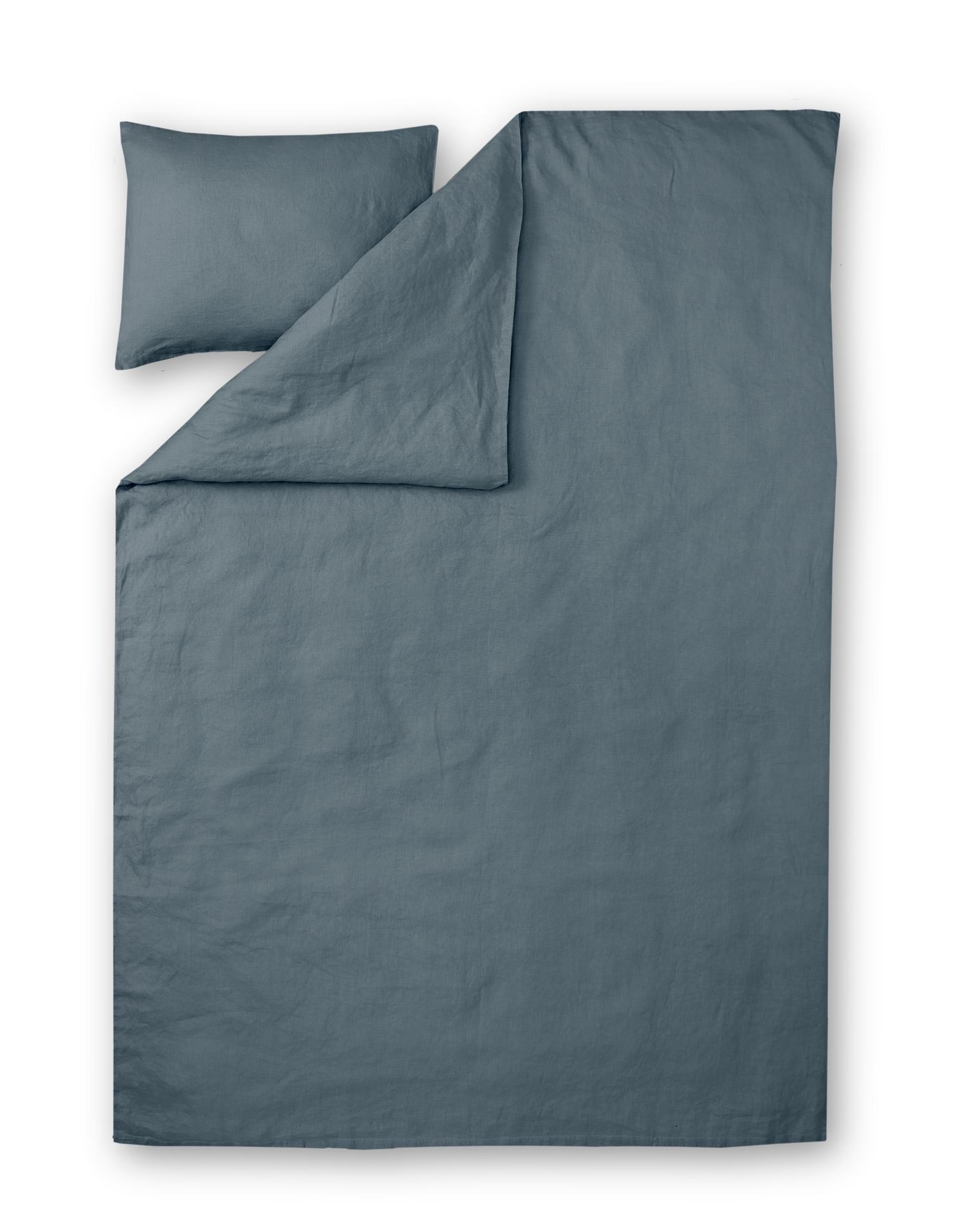 60760-0200-05-06; Finlayson Lino Pellava  pussilakanasetti Siniharmaa / 150x210 + 50x60 cm 
