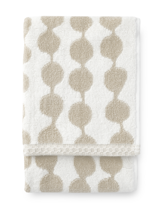 70073-4654-12-12; Finlayson PAMPULA Käsipyyhe Beige / Valkoinen / 50x70 cm 