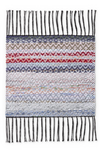 Finlayson - Kierrätetty Räsypala kierrätetty räsymatto Musta / Multi / 45x45 cm