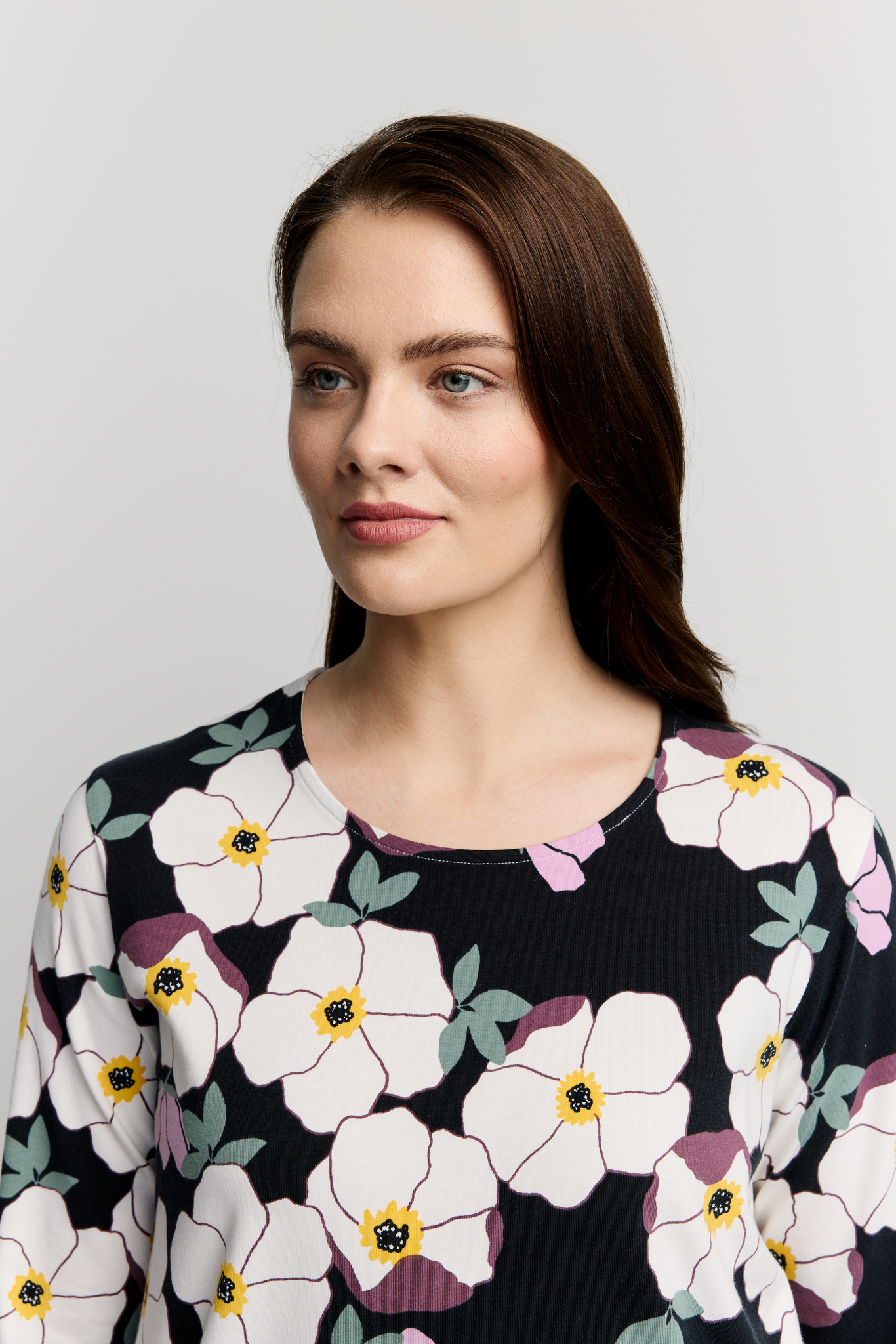 22784448001_5; Finlayson RUUSA Trikootunika Musta / Malva / S 