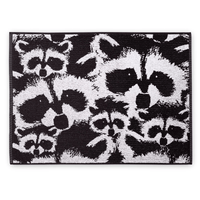 70553-4682-01-12; Finlayson Pesue pyyhe Musta / Valkoinen / 50x70 cm