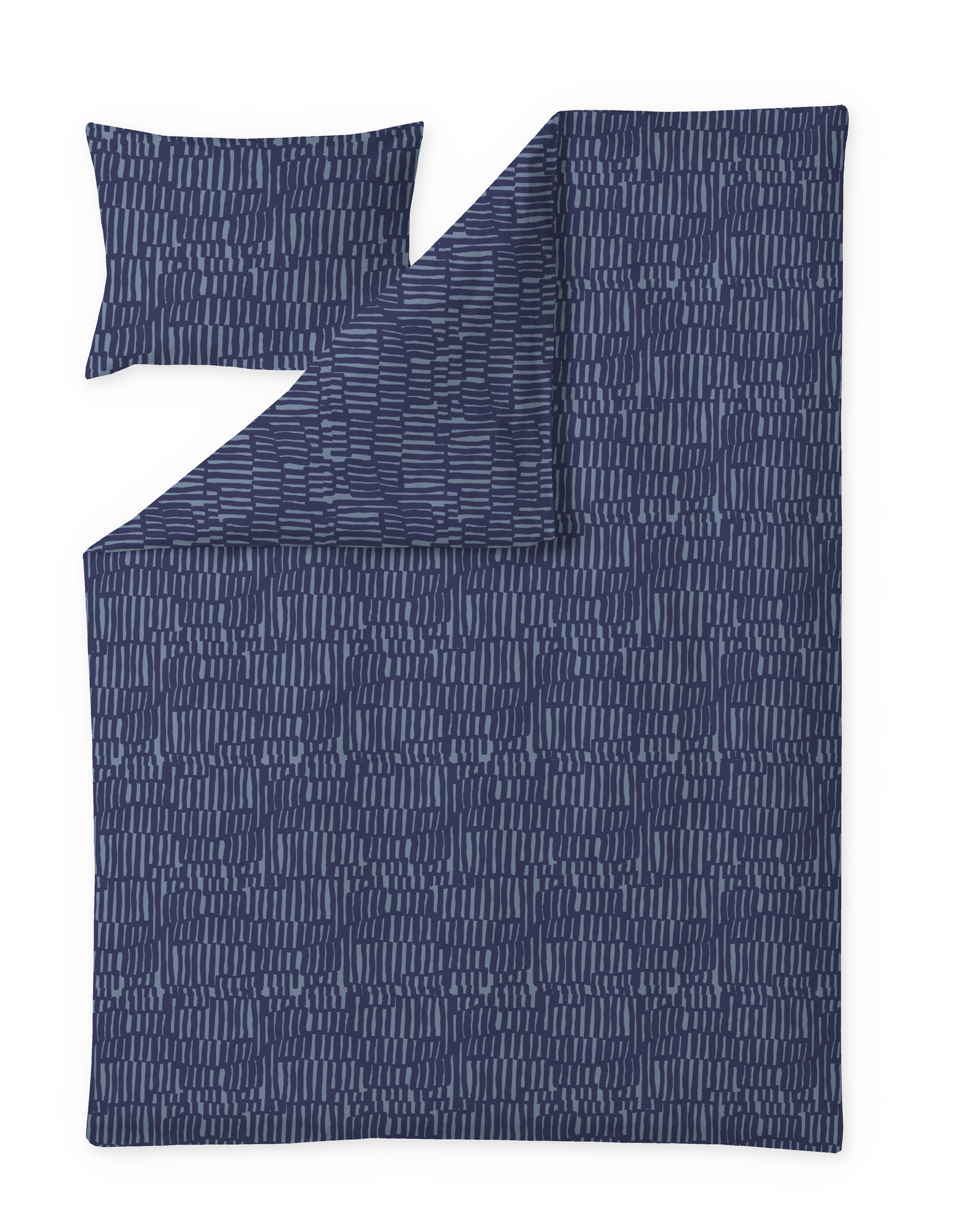 60652-5524-01-06; Finlayson Serenadi Pussilakanasetti Sininen / 150x210 + 50x60 cm 