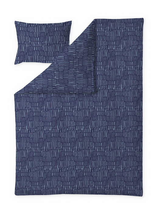 60652-5524-01-06; Finlayson Serenadi Pussilakanasetti Sininen / 150x210 + 50x60 cm 
