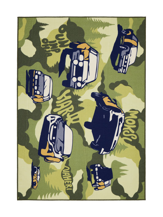 109404-7303; Finlayson Ralli Midfloor Rug Vihreä / 133x190 cm 