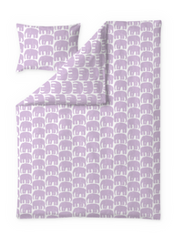 60652-4547-29-06; Finlayson Elefantti Pussilakanasetti Vaaleanliila / 150x210 + 50x60 cm 