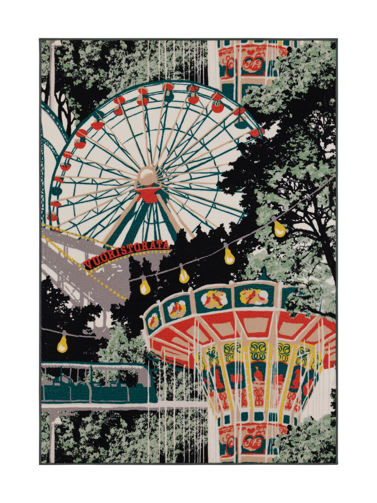 109226-8000; Finlayson Lintsi Midfloor Rug Monivärinen / 133x190 cm 