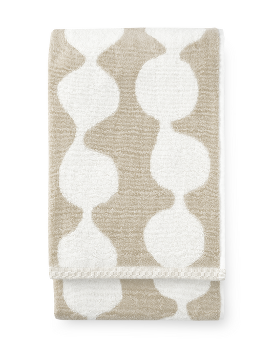 70074-4654-12-06; Finlayson PAMPULA Kylpypyyhe Beige / Valkoinen / 70x150 cm 