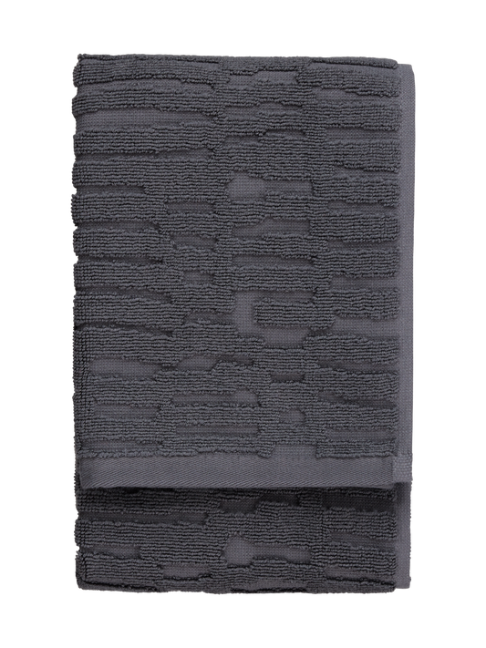 70073-5524-02-12; Finlayson Serenadi Käsipyyhe Tummanharmaa / 50x70 cm 